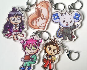 StoatallyBored Acrylic Keychains